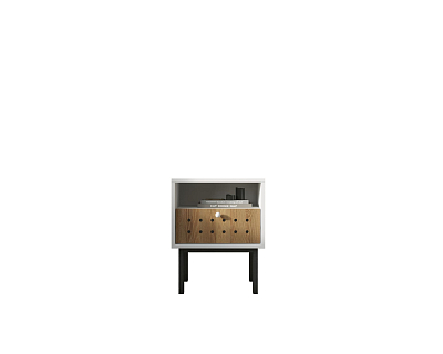 Тумбочка с ящиком KOTO арт KT01 Белый 400_400_1934997